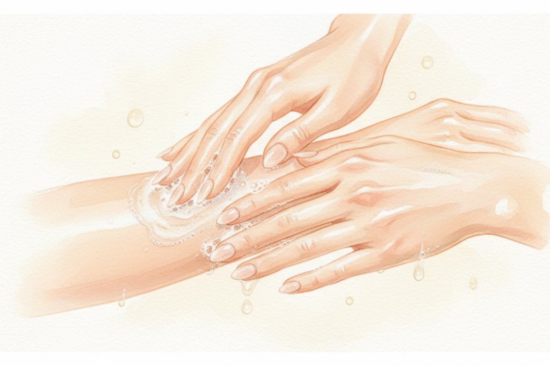 Ilustracion acuarela sobre Desmaquillantes: los mejores productos para cada tipo de piel