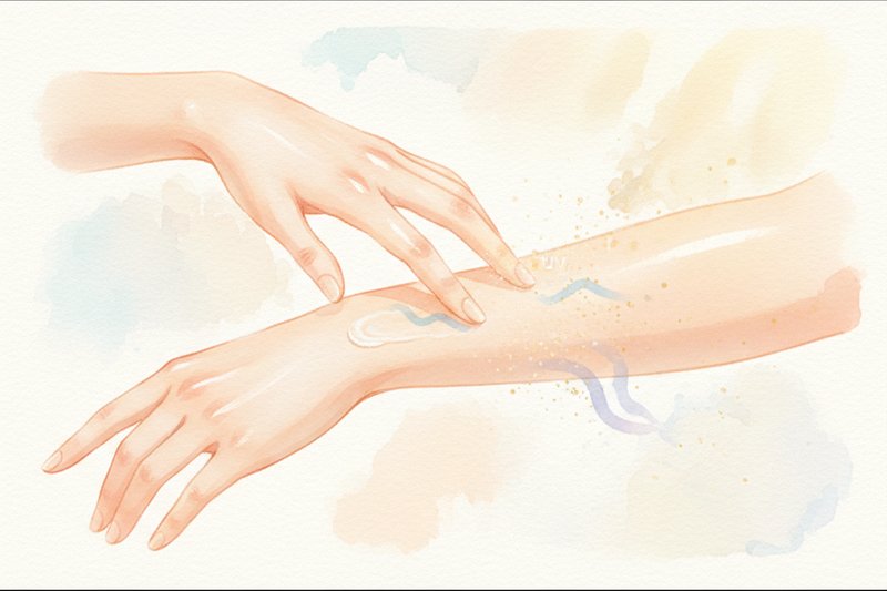 Ilustracion acuarela sobre Filtros Solares Químicos vs Físicos: Guía Completa para Elegir el Mejo