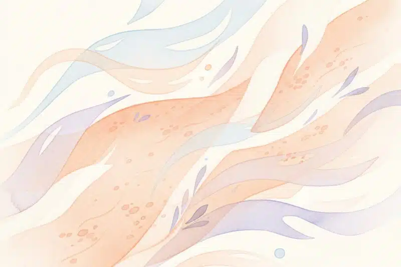 Ilustración acuarela de textura de piel suave relacionada con Crema para las Ojeras