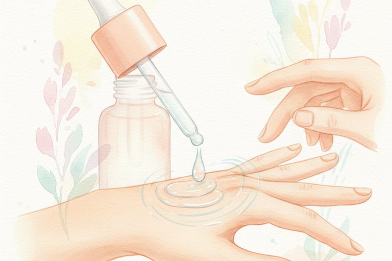 Ilustracion acuarela sobre Alimentación y estilo de vida en la piel acneica