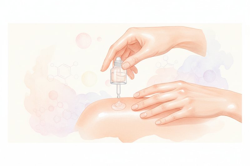 Ilustracion acuarela sobre Por qué el manto ácido es una parte esencial de la salud de tu piel