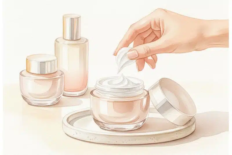 Ilustracion acuarela sobre Qué es un Emoliente: Clave para una Piel Saludable y Hidratada