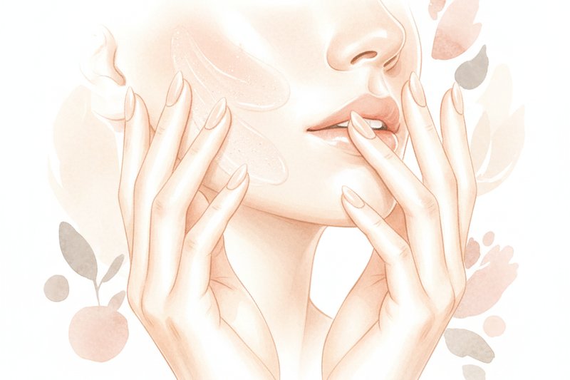 Ilustracion acuarela sobre Tratamientos y consejos para redefinir el ovalo facial